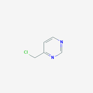molecular formula C5H5ClN2 B049220 4-(氯甲基)嘧啶 CAS No. 54198-81-1