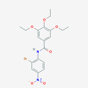 molecular formula C19H21BrN2O6 B4922030 N-(2-bromo-4-nitrophenyl)-3,4,5-triethoxybenzamide 