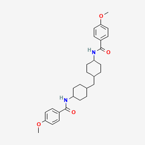 molecular formula C29H38N2O4 B4922058 N,N'-(methylenedi-4,1-cyclohexanediyl)bis(4-methoxybenzamide) 