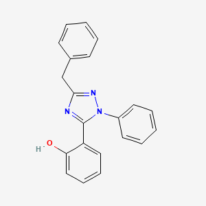 molecular formula C21H17N3O B4922078 2-(3-benzyl-1-phenyl-1H-1,2,4-triazol-5-yl)phenol 