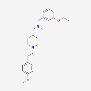 molecular formula C25H36N2O2 B4922095 (3-ethoxybenzyl)({1-[2-(4-methoxyphenyl)ethyl]-4-piperidinyl}methyl)methylamine 