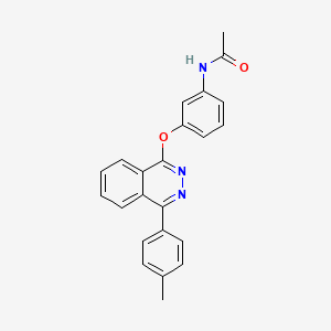molecular formula C23H19N3O2 B4922121 N-(3-{[4-(4-methylphenyl)-1-phthalazinyl]oxy}phenyl)acetamide 