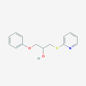 molecular formula C14H15NO2S B4922136 1-phenoxy-3-(2-pyridinylthio)-2-propanol 