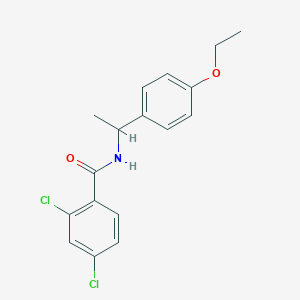 molecular formula C17H17Cl2NO2 B4922142 2,4-dichloro-N-[1-(4-ethoxyphenyl)ethyl]benzamide 