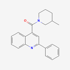 molecular formula C22H22N2O B4922188 4-[(3-methyl-1-piperidinyl)carbonyl]-2-phenylquinoline 