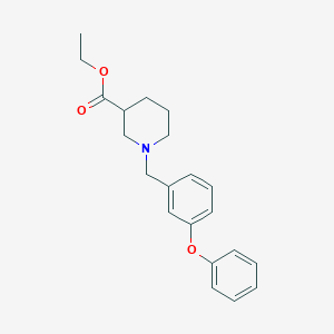 molecular formula C21H25NO3 B4922209 ethyl 1-(3-phenoxybenzyl)-3-piperidinecarboxylate 