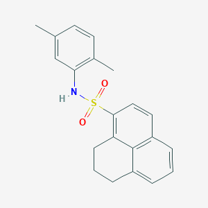 molecular formula C21H21NO2S B4922231 N-(2,5-dimethylphenyl)-2,3-dihydro-1H-phenalene-4-sulfonamide 