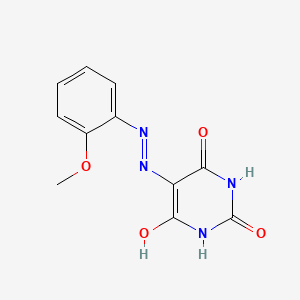 2,4,5,6(1H,3H)-pyrimidinetetrone 5-[(2-methoxyphenyl)hydrazone]