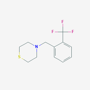molecular formula C12H14F3NS B4922297 4-[2-(trifluoromethyl)benzyl]thiomorpholine 