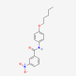 molecular formula C18H20N2O4 B4922298 3-nitro-N-[4-(pentyloxy)phenyl]benzamide 