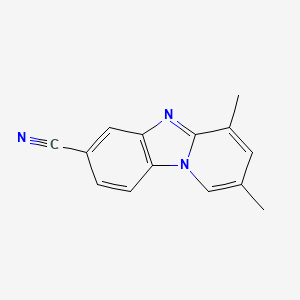 molecular formula C14H11N3 B4922301 2,4-dimethylpyrido[1,2-a]benzimidazole-7-carbonitrile 
