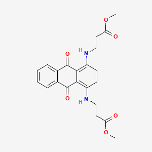 molecular formula C22H22N2O6 B4922415 dimethyl 3,3'-[(9,10-dioxo-9,10-dihydroanthracene-1,4-diyl)diimino]dipropanoate 