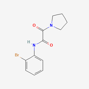 molecular formula C12H13BrN2O2 B4922426 N-(2-bromophenyl)-2-oxo-2-(1-pyrrolidinyl)acetamide 