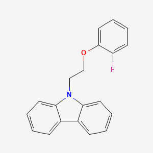 molecular formula C20H16FNO B4922442 9-[2-(2-fluorophenoxy)ethyl]-9H-carbazole 