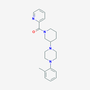 molecular formula C22H28N4O B4922458 1-(2-methylphenyl)-4-[1-(2-pyridinylcarbonyl)-3-piperidinyl]piperazine 