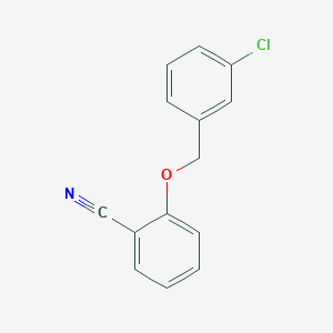 molecular formula C14H10ClNO B4922531 2-[(3-chlorobenzyl)oxy]benzonitrile 