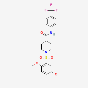 1-[(2,5-dimethoxyphenyl)sulfonyl]-N-[4-(trifluoromethyl)phenyl]-4-piperidinecarboxamide