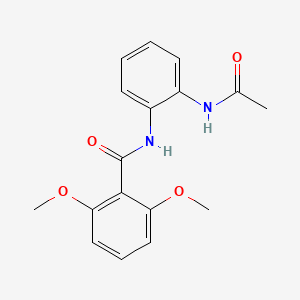 molecular formula C17H18N2O4 B4922669 N-[2-(acetylamino)phenyl]-2,6-dimethoxybenzamide 