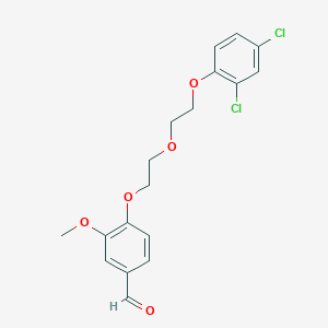 molecular formula C18H18Cl2O5 B4922678 4-{2-[2-(2,4-dichlorophenoxy)ethoxy]ethoxy}-3-methoxybenzaldehyde 