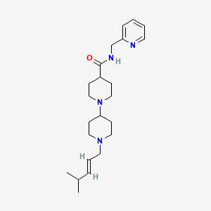 1'-[(2E)-4-methyl-2-penten-1-yl]-N-(2-pyridinylmethyl)-1,4'-bipiperidine-4-carboxamide