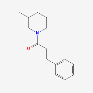 molecular formula C15H21NO B4922696 3-methyl-1-(3-phenylpropanoyl)piperidine 