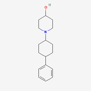 molecular formula C17H25NO B4922776 1-(4-phenylcyclohexyl)-4-piperidinol 