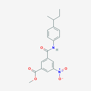 molecular formula C19H20N2O5 B4922832 methyl 3-{[(4-sec-butylphenyl)amino]carbonyl}-5-nitrobenzoate 