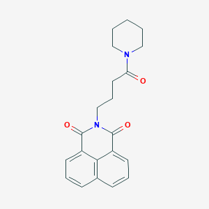 2-[4-oxo-4-(1-piperidinyl)butyl]-1H-benzo[de]isoquinoline-1,3(2H)-dione