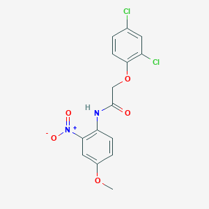 molecular formula C15H12Cl2N2O5 B4922948 2-(2,4-dichlorophenoxy)-N-(4-methoxy-2-nitrophenyl)acetamide CAS No. 5345-93-7
