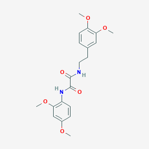 molecular formula C20H24N2O6 B4922958 N-(2,4-dimethoxyphenyl)-N'-[2-(3,4-dimethoxyphenyl)ethyl]ethanediamide CAS No. 6239-88-9