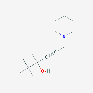 molecular formula C14H25NO B4922965 2,2,3-trimethyl-6-(1-piperidinyl)-4-hexyn-3-ol 