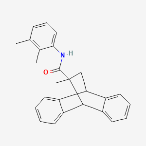 molecular formula C26H25NO B4922971 N-(2,3-dimethylphenyl)-15-methyltetracyclo[6.6.2.0~2,7~.0~9,14~]hexadeca-2,4,6,9,11,13-hexaene-15-carboxamide 