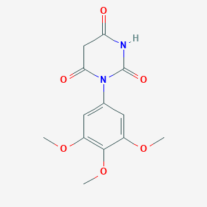molecular formula C13H14N2O6 B4922988 1-(3,4,5-trimethoxyphenyl)-2,4,6(1H,3H,5H)-pyrimidinetrione 
