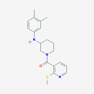 N-(3,4-dimethylphenyl)-1-{[2-(methylthio)-3-pyridinyl]carbonyl}-3-piperidinamine