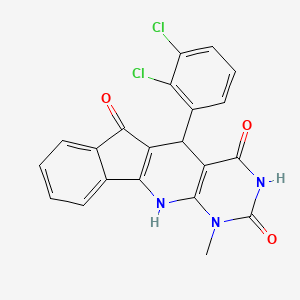 2-(2,3-dichlorophenyl)-7-methyl-5,7,9-triazatetracyclo[8.7.0.03,8.011,16]heptadeca-1(10),3(8),11,13,15-pentaene-4,6,17-trione