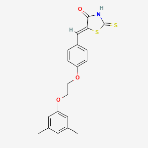 molecular formula C20H19NO3S2 B4923086 5-{4-[2-(3,5-dimethylphenoxy)ethoxy]benzylidene}-2-thioxo-1,3-thiazolidin-4-one 