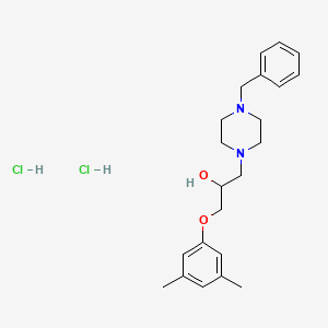 molecular formula C22H32Cl2N2O2 B4923113 1-(4-benzyl-1-piperazinyl)-3-(3,5-dimethylphenoxy)-2-propanol dihydrochloride 
