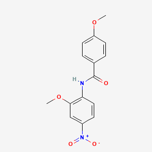 molecular formula C15H14N2O5 B4923178 4-methoxy-N-(2-methoxy-4-nitrophenyl)benzamide 