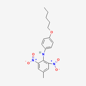 molecular formula C18H21N3O5 B4923191 (4-methyl-2,6-dinitrophenyl)[4-(pentyloxy)phenyl]amine 