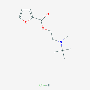 molecular formula C12H20ClNO3 B4923203 2-[tert-butyl(methyl)amino]ethyl 2-furoate hydrochloride 