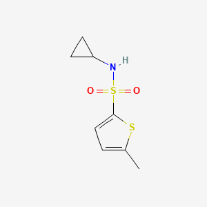 molecular formula C8H11NO2S2 B4923210 N-cyclopropyl-5-methyl-2-thiophenesulfonamide 
