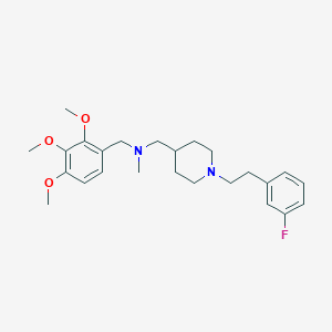 molecular formula C25H35FN2O3 B4923245 ({1-[2-(3-fluorophenyl)ethyl]-4-piperidinyl}methyl)methyl(2,3,4-trimethoxybenzyl)amine 