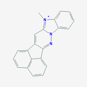 molecular formula C21H14N3+ B492329 8-Methylacenaphtho[1',2':3,4]pyridazino[6,1-b]benzimidazol-8-ium 