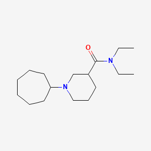 molecular formula C17H32N2O B4923296 1-cycloheptyl-N,N-diethyl-3-piperidinecarboxamide 