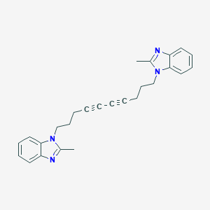 2-methyl-1-[10-(2-methyl-1H-benzimidazol-1-yl)-4,6-decadiynyl]-1H-benzimidazole