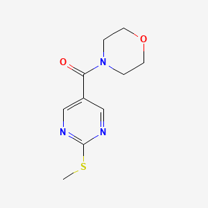 molecular formula C10H13N3O2S B4923314 4-{[2-(methylthio)-5-pyrimidinyl]carbonyl}morpholine 