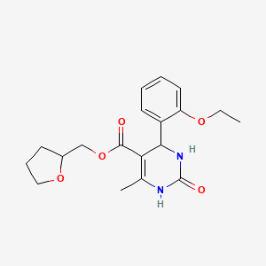 molecular formula C19H24N2O5 B4923326 tetrahydro-2-furanylmethyl 4-(2-ethoxyphenyl)-6-methyl-2-oxo-1,2,3,4-tetrahydro-5-pyrimidinecarboxylate 