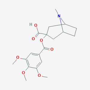 8-Methyl-3-(3,4,5-trimethoxybenzoyl)oxy-8-azabicyclo[3.2.1]octane-3-carboxylic acid