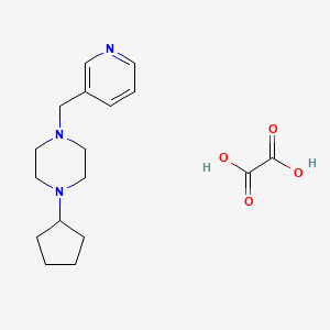 molecular formula C17H25N3O4 B4923366 1-cyclopentyl-4-(3-pyridinylmethyl)piperazine oxalate 