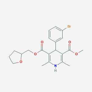 3-Methyl 5-(tetrahydro-2-furanylmethyl) 4-(3-bromophenyl)-2,6-dimethyl-1,4-dihydro-3,5-pyridinedicarboxylate
